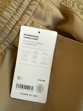 NWT Athleta Promenade Cargo Pant/ Size XL